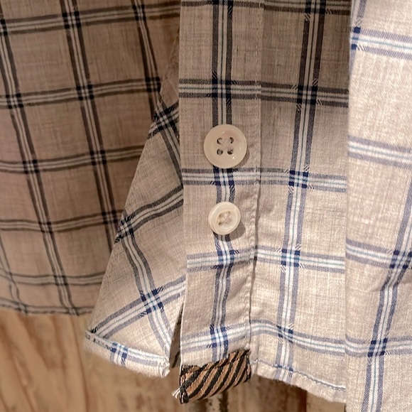 EUC Billy Reid 100% Cotton Plaid Button Down /XL/ - Picture 8 of 9